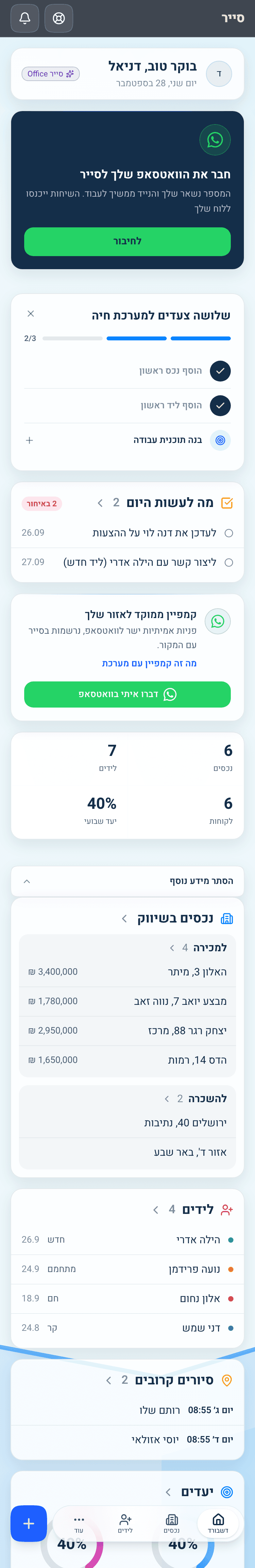כל היום שלך, במסך אחד